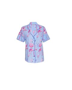 Cyberjammies zoey flamingo top short set