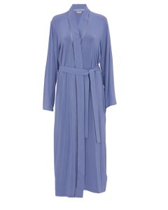 Nora Rose Brook Lace Detail Jersey Long Dressing Gown