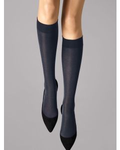 Wolford velvet knee-highs admiral