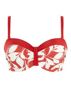 Panache Oasis bandeau bikini top botanical