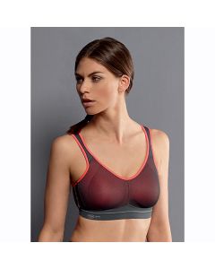 AnitaActiveAir ControlSports Bra5533coralanthraciteladies gym wearladies sportswearPollard and Read