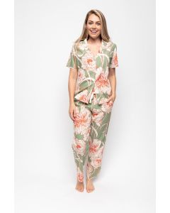 Cyberjammies sage floral print pj set