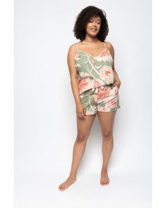 Cyberjammies Sage floral print camishort set
