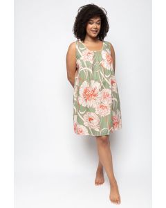 Cyberjammies Sage Floral Print Chemise 9586