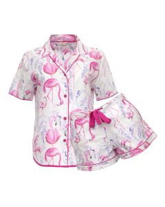 Cyberjammies fifi flamingo print topshort set