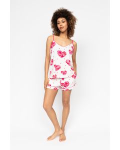 Cyberjammies Aria Heart Printed Jersey Cami/Short Set