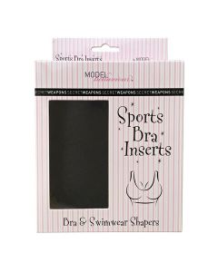 Sports bra inserts black