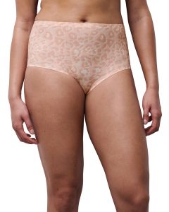Chantelle soft stertch HW brief leo blush
