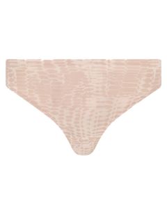 Soft stretch thong snake print