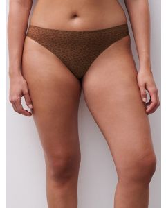 Chantelle soft stretch thong wild brown