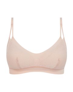 Chantelle soft stretch lace bralette golden beige