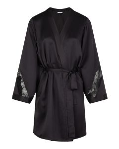 orchids kimono black