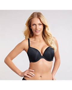 PorcelainElanPanache7327BlackBlack lingeriemoulded plungeD lingerienew in