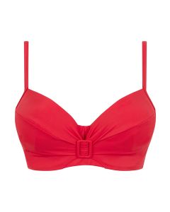Chantelle rivero red  bikini top
