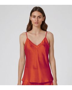 GiniaSilkV-NeckCamisole9615Grenadine