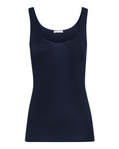 Hanro cotton seamless vet top navy