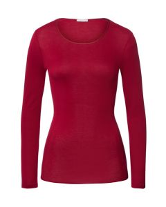Hanro Cotton Seamless L/SLV Shirt 071620 RD