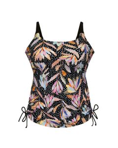 Anita Latina tankini top 6583 black print