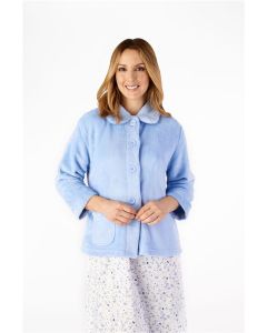 Slenderella Mini Waffle BedJacket BJ4300 Bl