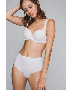 InvisibleLejaby5304Whiteseamlessfull briefhigh waistlow legno VPLLycraPollard and Read